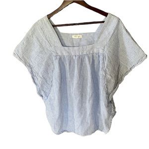 beachlunchlounge linen cotton blend top
